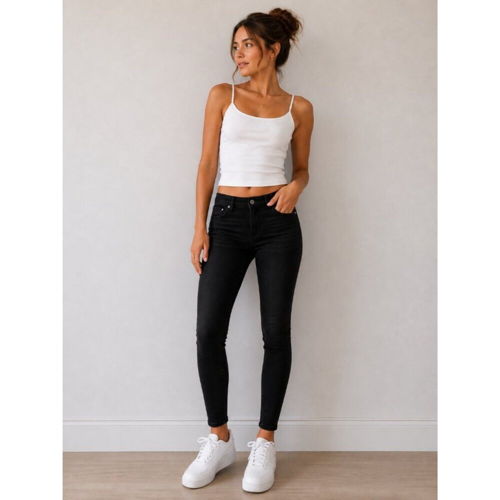 Gap Womens 6 28 Black Universal Legging Jeans Skinny Jegging Stretch Minimalist